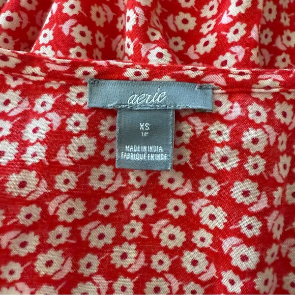 Aerie Floral wrap dress Size XS EUC - Picture 7 of 8